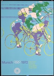 München (Olympic Games - Cycling) by Otl Aicher, 1972