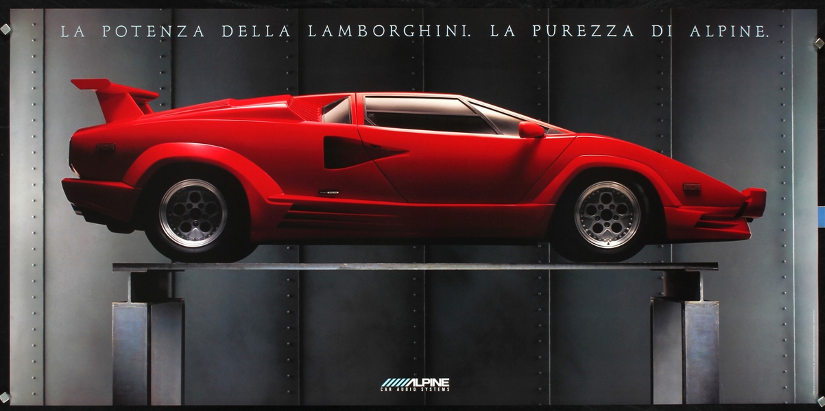 Lamborghini - Alpine (4 Posters) by Anonymous, 1989