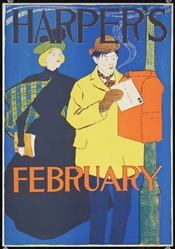 Harpers - February by Edward Penfield, 1895