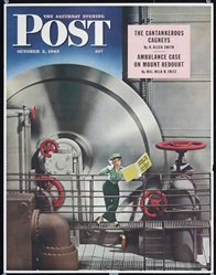 The Saturday Evening Post (Power Plant) by Russell Patterson, 1943