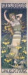 Folies-Bergere - Liane de Pougy by Paul Berthon, 1898