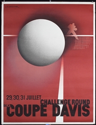 Challenge Round de la Coupe Davis by AM Cassandre, 1982