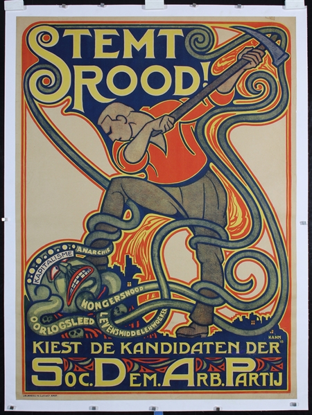 Stemt Rood by Albert Hahn, 1918