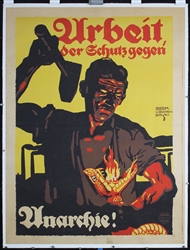 Arbeit - der Schutz gegen Anarchie! by Suchodolski, 1919