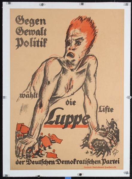 Gegen Gewalt Politik - Liste Luppe by Franz Karl Delavilla, 1919