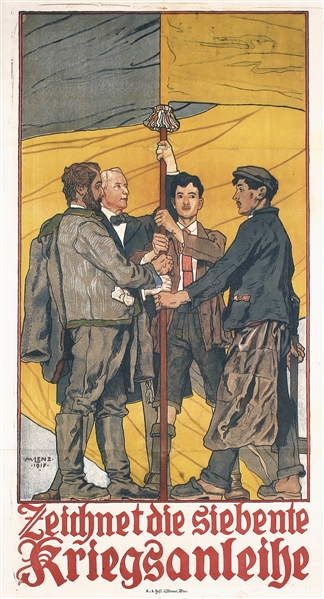 Zeichnet die siebente Kriegsanleihe by Maximilian Lenz, 1917