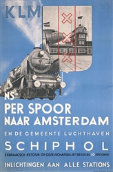 KLM - per Spoor naar Amsterdam by Anonymous, ca. 1935