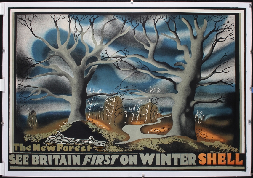 See Britain first on Winter Shell - The New Forest by McKnight Kauffer, 1931