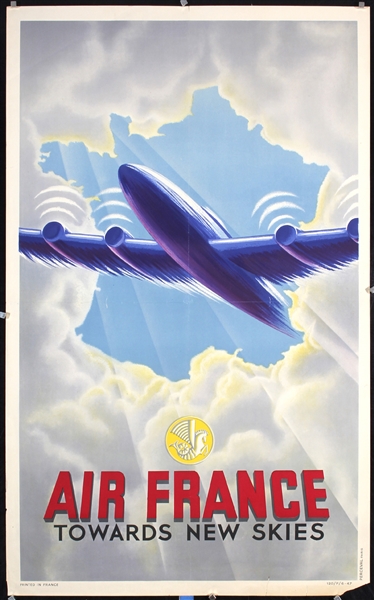 Air France - Towards New Skies by Anonymous, 1947