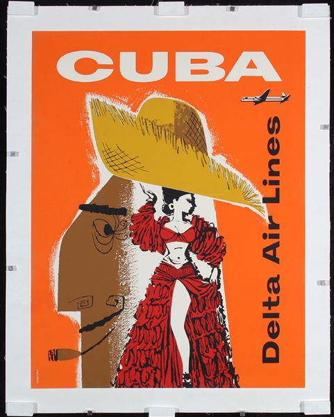 Cuba - Delta Air Lines by William Slattery, 1957
