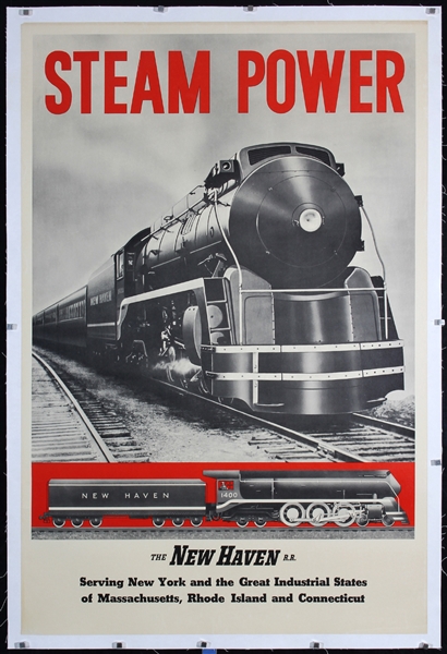 New Haven Railroad - Steam Power by Anonymous, ca. 1945