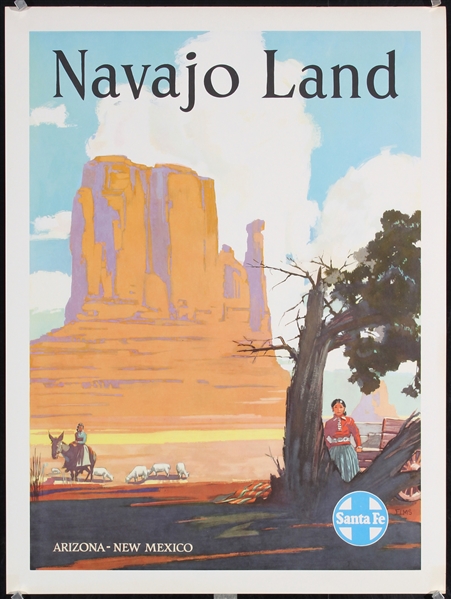 Santa Fe - Navajo Land by Richard Elms, ca. 1946
