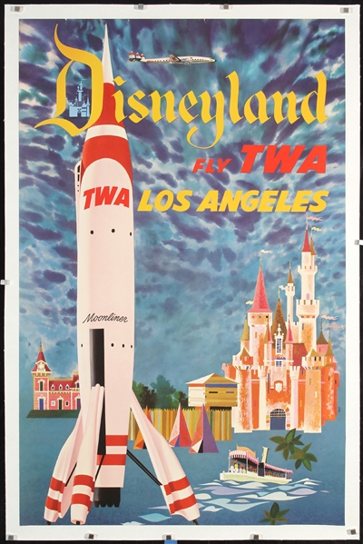 TWA - Disneyland Los Angeles by David Klein, 1955