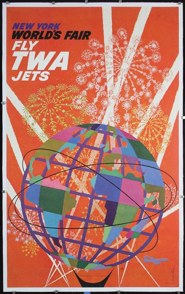 TWA - New York Worlds Fair by David Klein, 1961