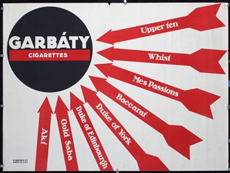 Garbaty Cigarettes by Anonymous, ca. 1918