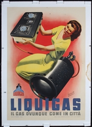 Liquigas by Gino Boccasile, 1938