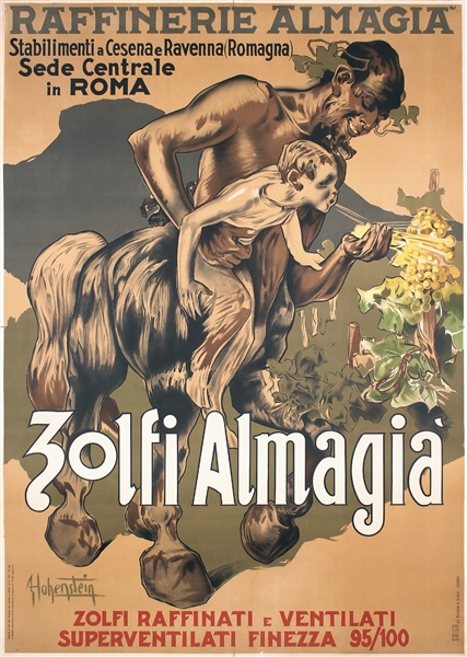 Raffinerie Almagia - Zolfi Almagia by Adolpho Hohenstein, 1950