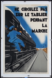 Ne cirulez pas sur le tablier pendant la marche by Olivier, 1929