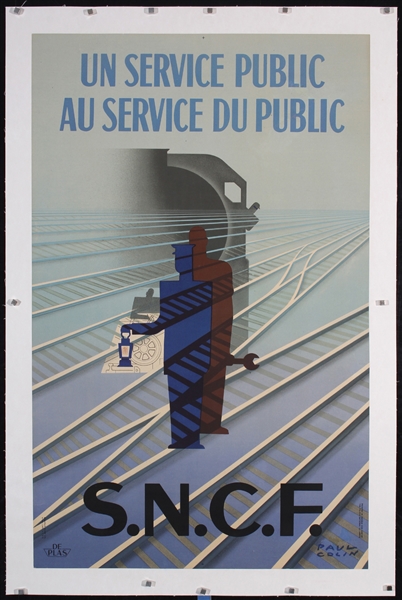 S.N.C.F. - Au Service Public by Paul Colin, 1947