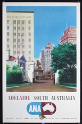 Adelaide - South Australia (Australian National Airways) by Ronald Skate, ca. 1950