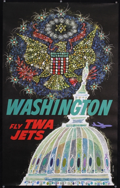 TWA - Washington by David Klein, ca. 1960s