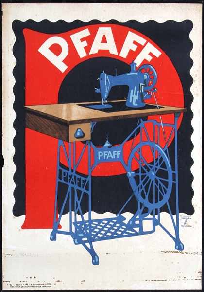 Pfaff Nähmaschine by Ludwig Hohlwein, 1907