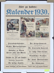 Kalender 1930 by Anonymous, 1929