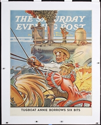 The Saturday Evening Post (Buggy Races Train) by Douglas Hilliker, 1939