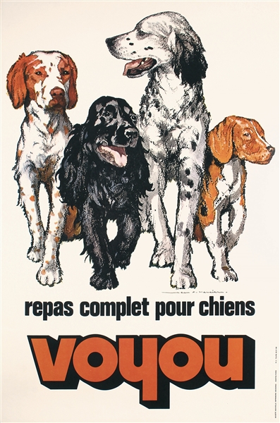 Voyou - repas complet pour chiens by Jean Mercier, 1975