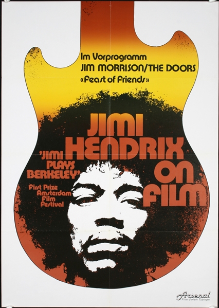 Jimi Hendrix - Jimi plays Berkeley by Günther Kieser, 1972
