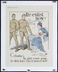 Re-enlist Now! by Otho Cushing, ca. 1919