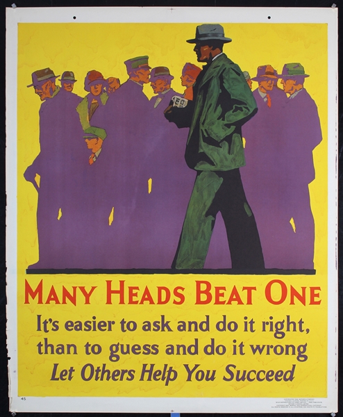 Many Heads Beat One by Anonymous, 1929