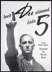 Auch Du stimmst Liste 5 by Anonymous, ca. 1950
