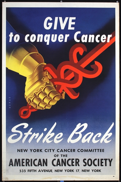 Give to Conquer Cancer by Walter Bomar, ca. 1950
