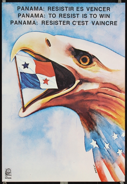 Panama - To Resist is to Win (OSPAAAL) by Alberto Blanco, 1989
