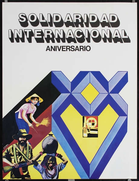 Solidaridad Internacional (OSPAAAL) by Gladys Acosta, 1991