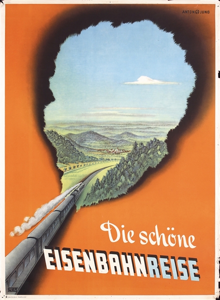 Die schöne Eisenbahnreise by Anton Jung, ca. 1950