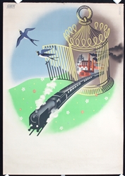 no text (German Railway) by Herbert Agricola, ca. 1935