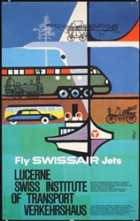 Swissair Jets - Lucerne by Celestino Piatti, 1961