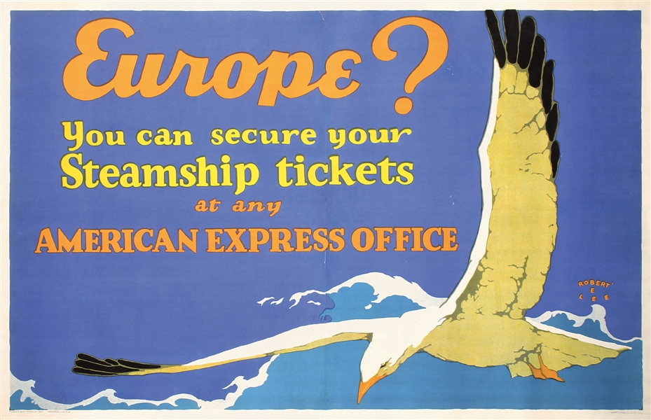 American Express - Europe? by Robert E. Lee, 1927