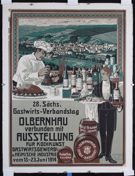 28. Sächs. Gastwirts-Verbandstag Olbernhau by Hoepfner, 1914