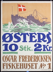 Osters - Oscar Fredericksen (Oysters) by Aage Lund, ca. 1920