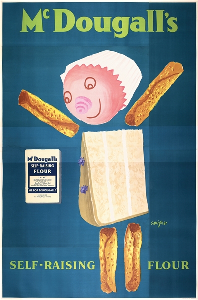 McDougall´s self-raising flour by Raymond Savignac, 1955