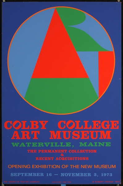 Colby College Art Museum by Robert Indiana, 1973