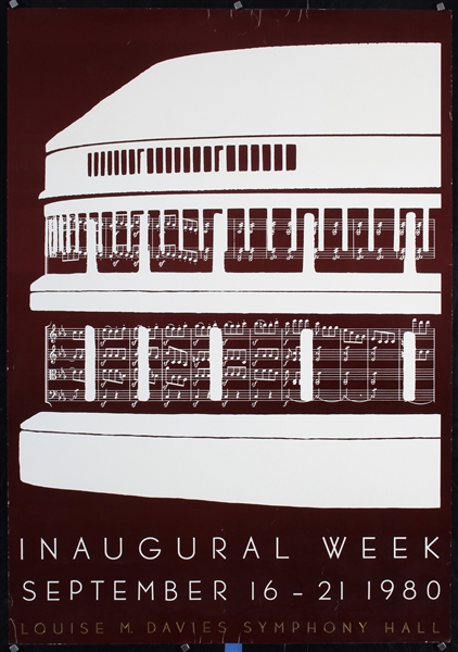 Inaugural Week - Louise M. Davis Symphony Hall by Anonymous, 1980