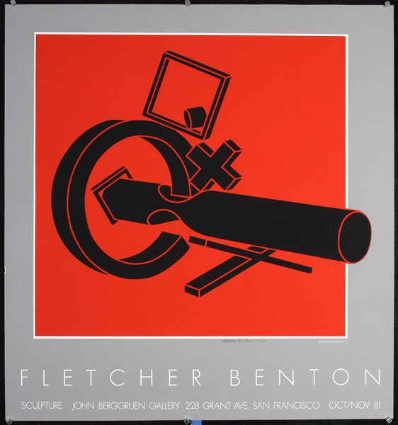 Fletcher Benton - John Berggruen Gallery by Fletcher Benton, 1981