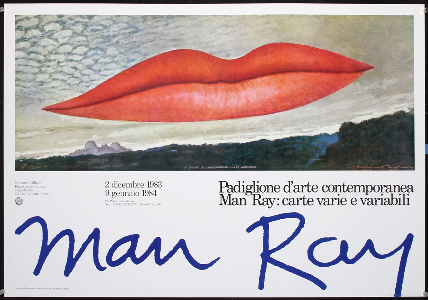 Padiglione darte contemporanea - Milano (Lips) by Man Ray, 1983