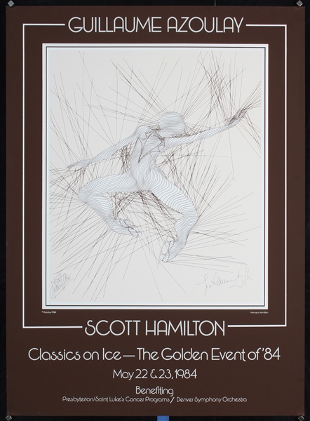 Scott Hamilton - Classics on Ice (Hand-Signed) by Guillaume Azouay, 1984