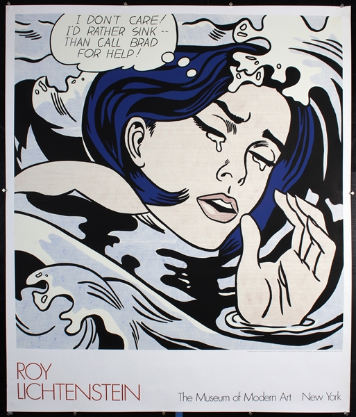 I dont care (Drowning Girl - MoMa New York) by Roy Lichtenstein, ca. 1989