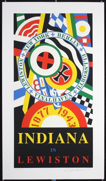 Indiana in Lewiston (Hand-Signed Limited Edition) by Robert Indiana, 1991